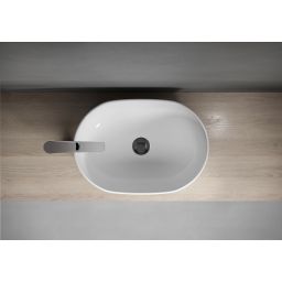 Cersanit Moduo umywalka 50x35,5 cm owalna nablatowa biała K116-049