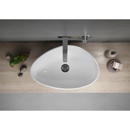 Cersanit Moduo umywalka 56,5x36,5 cm nablatowa asymetryczna biała K116-052