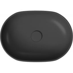 Cersanit Moduo umywalka 50x35,5 cm nablatowa owalna antracyt K116-107