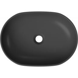 Cersanit Moduo umywalka 50x35,5 cm nablatowa owalna antracyt K116-107