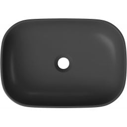 Cersanit Moduo umywalka 50x36 cm nablatowa prostokątna antracyt K116-108