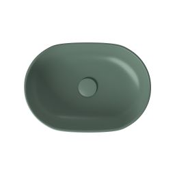 Cersanit Moduo umywalka 50x35,5 cm owalna nablatowa zielony mat K116-130