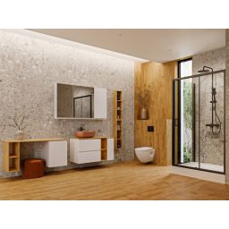 Cersanit Moduo umywalka 50x35,5 cm owalna nablatowa ceglasty mat K116-131