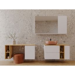 Cersanit Moduo umywalka 50x35,5 cm owalna nablatowa ceglasty mat K116-131