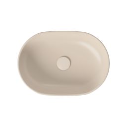 Cersanit Moduo umywalka 50x35,5 cm owalna nablatowa beżowa K116-132
