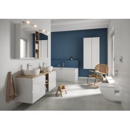 Cersanit Moduo umywalka 40x40 cm okrągła nablatowa biała K116-153