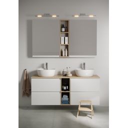 Cersanit Moduo umywalka 50x40 cm owalna nablatowa biała K116-154