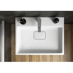 Cersanit Virgo umywalka 81x46,5 cm prostokątna meblowa biała K118-002