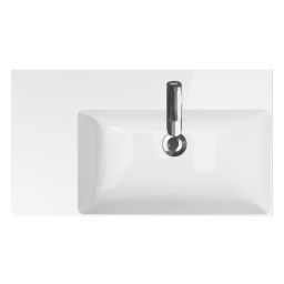 Cersanit Inverto umywalka 80x45 cm lewa nablatowa biała K671-016