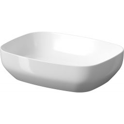Cersanit Larga umywalka 50x38 cm nablatowa prostokątna biała K677-003