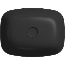 Cersanit Larga umywalka 50x38 cm nablatowa prostokątna antracyt mat K677-013