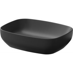Cersanit Larga umywalka 50x38 cm nablatowa prostokątna antracyt mat K677-013