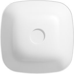 Cersanit Larga umywalka 38 cm nablatowa kwadratowa biały mat K677-015