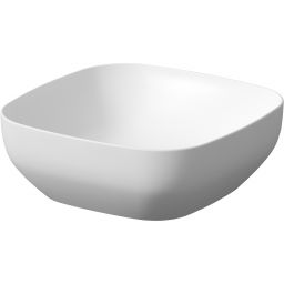 Cersanit Larga umywalka 38 cm nablatowa kwadratowa biały mat K677-015