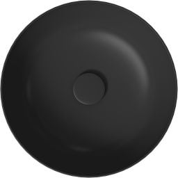 Cersanit Larga umywalka 38 cm nablatowa okrągła antracyt mat K677-019