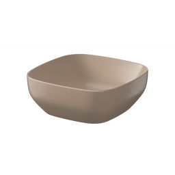 Cersanit Larga umywalka 38x38 cm nablatowa kwadratowa brązowy mat K677-058