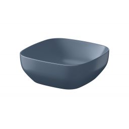 Cersanit Larga umywalka 38x38 cm nablatowa kwadratowa niebieski mat K677-064