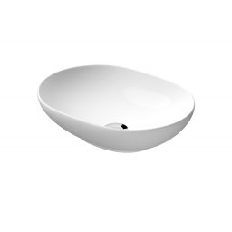 Mito Savio umywalka 50x38 cm owalna nablatowa biała K711-003