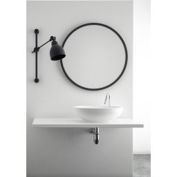 Dubiel Vitrum Ring lustro 60 cm okrągłe czarne