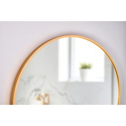 Dubiel Vitrum Nico lustro 60 cm okrągłe rama złota