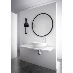 Dubiel Vitrum Ring 2 lustro okrągłe 80 cm czarne