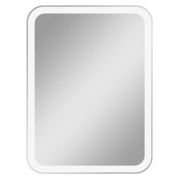 Dubiel Vitrum Hugo lustro 80x60 cm prostokątne z oświetleniem LED