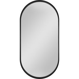 Dubiel Vitrum Tokio lustro 100x50 cm owalne rama czarna