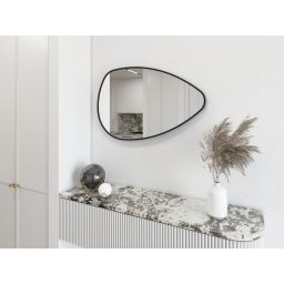 Dubiel Vitrum Chili lustro 80x51 cm w czarnej aluminiowej ramie