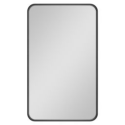 Dubiel Vitrum Rio Black lustro łazienkowe 50x80 cm prostokątne rama czarna