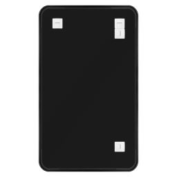 Dubiel Vitrum Rio Black lustro łazienkowe 50x80 cm prostokątne rama czarna