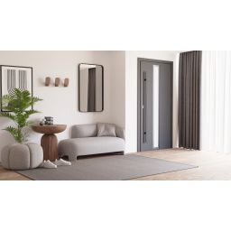 Dubiel Vitrum Rio Black lustro łazienkowe 60x100 cm prostokątne czarna rama