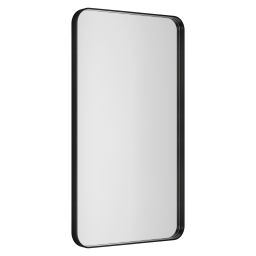 Dubiel Vitrum Rio Black lustro łazienkowe 60x100 cm prostokątne czarna rama