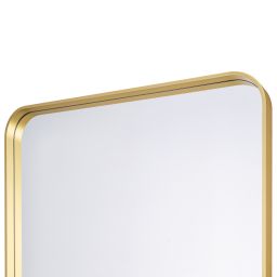 Dubiel Vitrum Rio Gold lustro łazienkowe 60x100 cm prostokątne rama złota