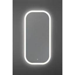 Dubiel Vitrum Indigo lustro 50x100 cm prostokątne z oświetleniem LED