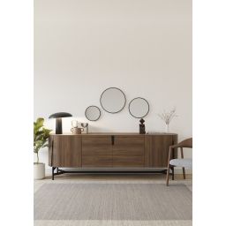 Dubiel Vitrum Ayo lustro łazienkowe 30 cm okrągłe rama czarna