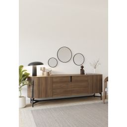 Dubiel Vitrum Ayo lustro łazienkowe 40 cm okrągłe rama czarna