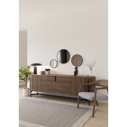 Dubiel Vitrum Ayo lustro łazienkowe 40 cm okrągłe rama czarna