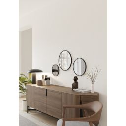 Dubiel Vitrum Ayo lustro łazienkowe 50 cm okrągłe rama czarna