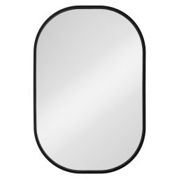 Dubiel Vitrum Luis lustro łazienkowe 40x60 cm owalne rama czarna