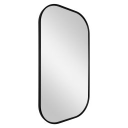 Dubiel Vitrum Luis lustro łazienkowe 50x90 cm owalne rama czarna