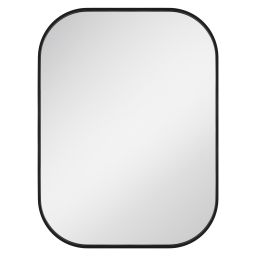 Dubiel Vitrum Luis lustro łazienkowe 60x80 cm owalne rama czarna