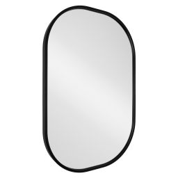 Dubiel Vitrum Luis lustro łazienkowe 60x80 cm owalne rama czarna