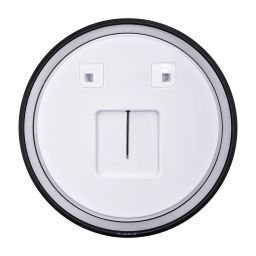 Dubiel Vitrum Holiday lustro 70x70 cm okrągłe z oświetleniem czarny