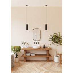 Dubiel Vitrum Havana lustro 50x80 cm prostokątne czarny