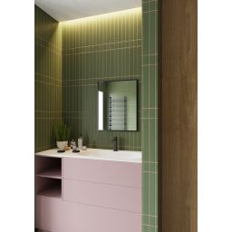 Dubiel Vitrum One lustro 60x80 cm prostokątne czarny