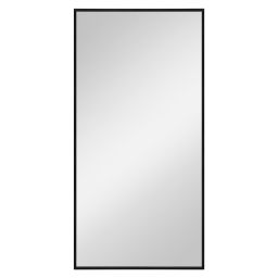 Dubiel Vitrum One lustro 50x100 cm prostokątne czarny