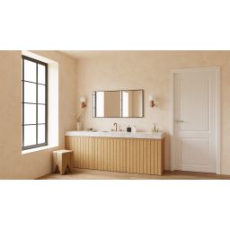 Dubiel Vitrum One lustro 50x100 cm prostokątne czarny