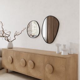 Dubiel Vitrum Fly lustro 55x72 cm czarny