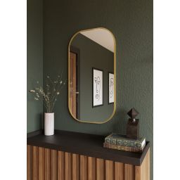 Dubiel Vitrum Luis Gold lustro 50x90 cm owalne złoty