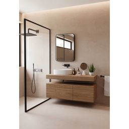 Dubiel Vitrum Soho lustro 60x80 cm z oświetleniem czarny